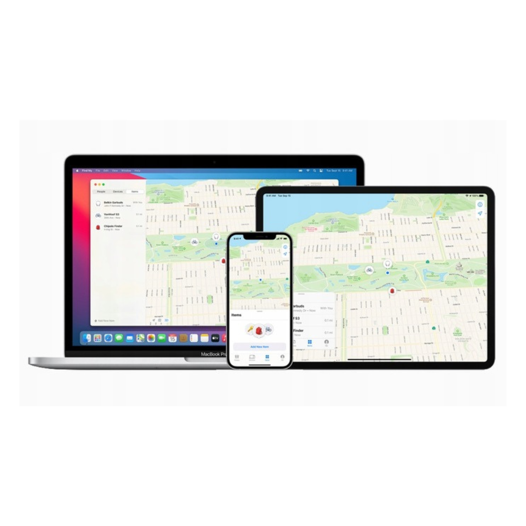 Bateria + Lokalizator GPS MiLi MiTag Białe Etui Pasujące Również do Air Tag