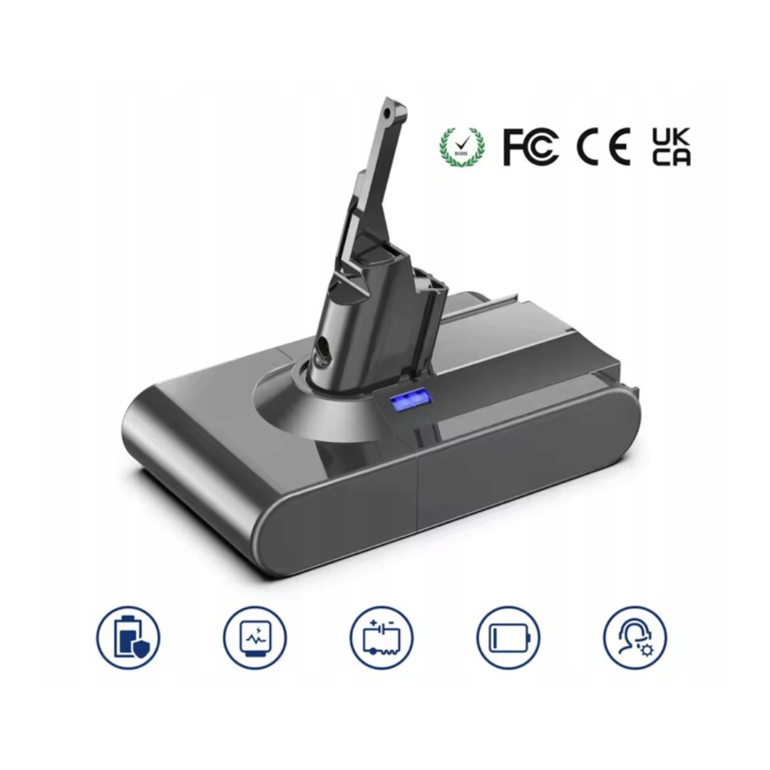 Gratis + Uniwersalna Wydajna Bateria Akumulator do Dyson V8 SV10 6000mAh