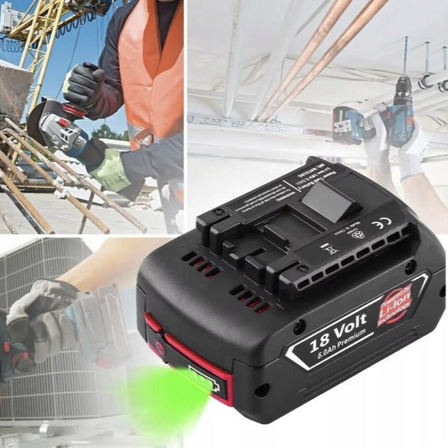 Ultra pojemny zamiennik Li-Ion do Bosch GBA 18V 6Ah Professional