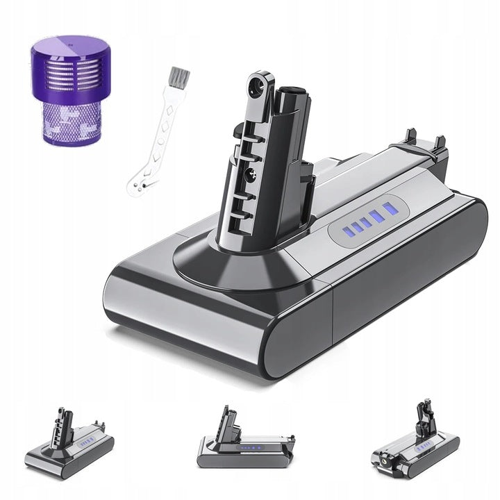 Gratis + Uniwersalna Wydajna Bateria Akumulator do Dyson V10 SV12 6000mAh