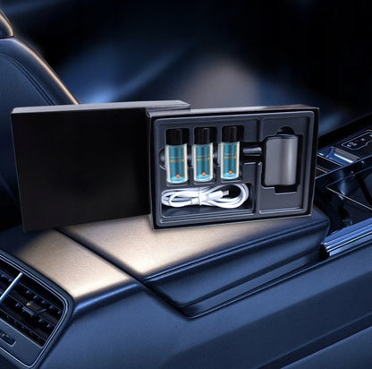 PREMIUM ZESTAW ODŚWIEŻACZ SMART START DYFUZOR DO SAMOCHODU USB + 3 OLEJKI