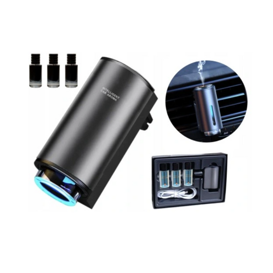 PREMIUM ZESTAW ODŚWIEŻACZ SMART START DYFUZOR DO SAMOCHODU USB + 3 OLEJKI