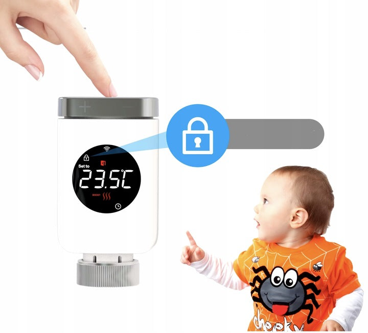 MOES Głowica Termostatyczna WiFi Tuya Termostat Grzejnikowy SMART