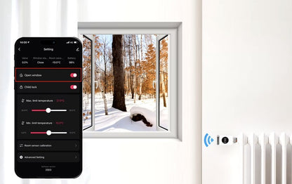 MOES Głowica Termostatyczna WiFi Tuya Termostat Grzejnikowy SMART