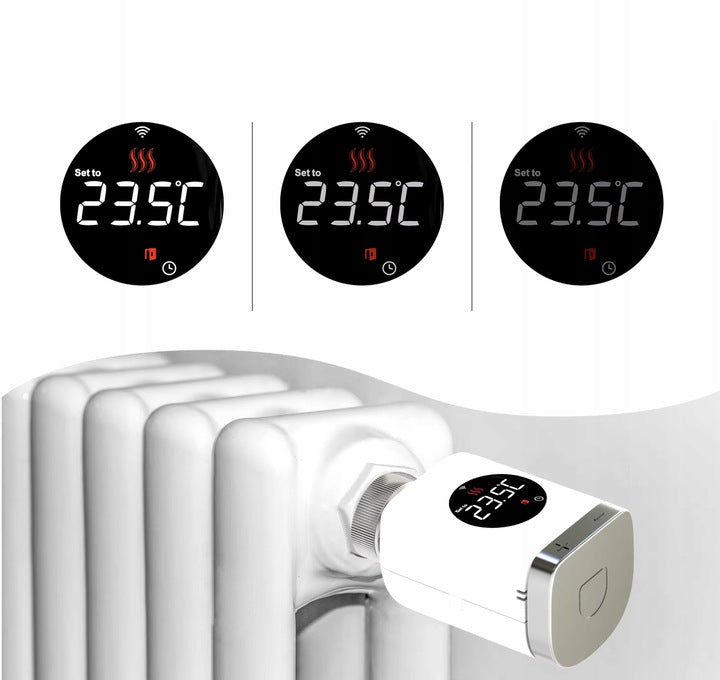 MOES Głowica Termostatyczna WiFi Tuya Termostat Grzejnikowy SMART