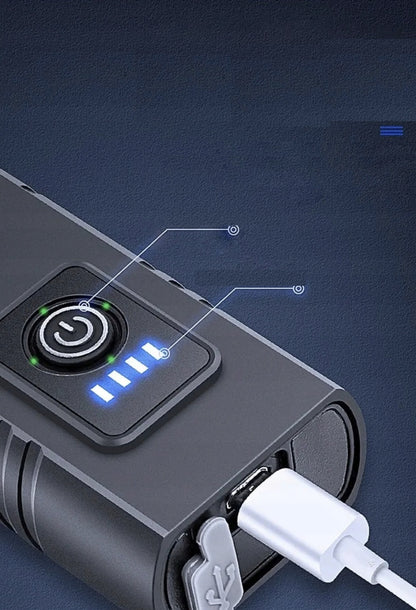 Mocne oświetlenie rowerowe 1000 lm akumulator - ładowanie USB