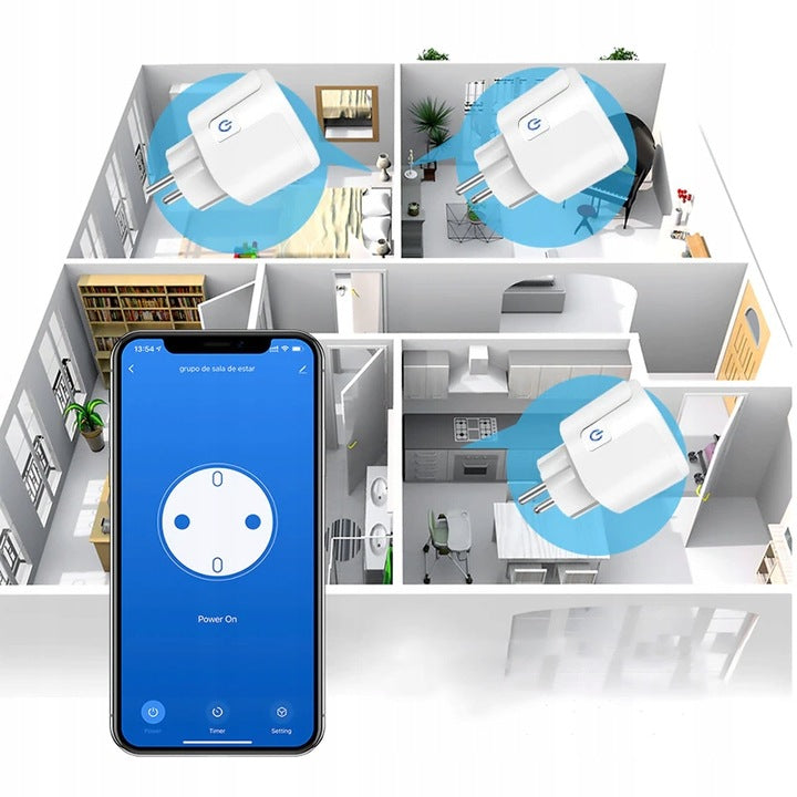 PROGRAMATOR CZASOWY SMART WIFI TUYA PLUG WATOMIERZ INTELIGENTNE GNIAZDKO