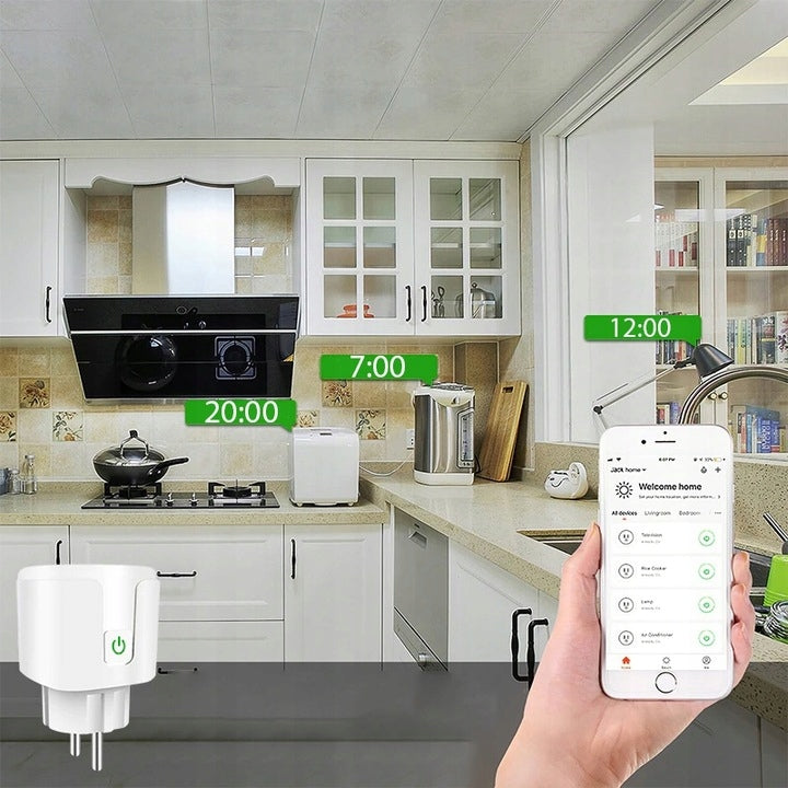 PROGRAMATOR CZASOWY SMART WIFI TUYA PLUG WATOMIERZ INTELIGENTNE GNIAZDKO