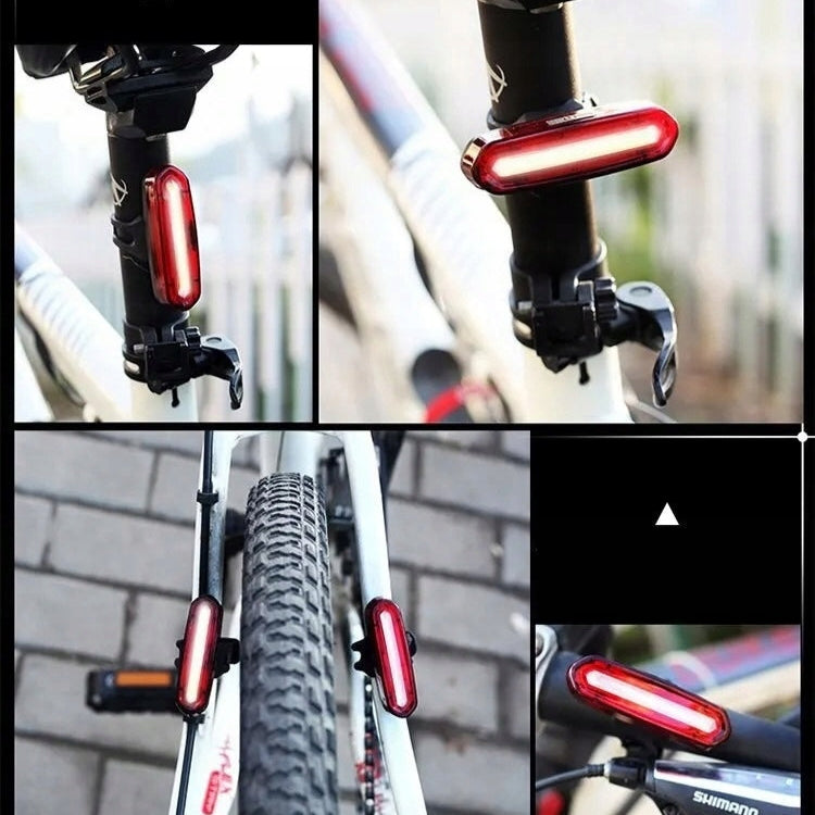 Tylna lampka latarka rowerowa czerwone światło LED USB