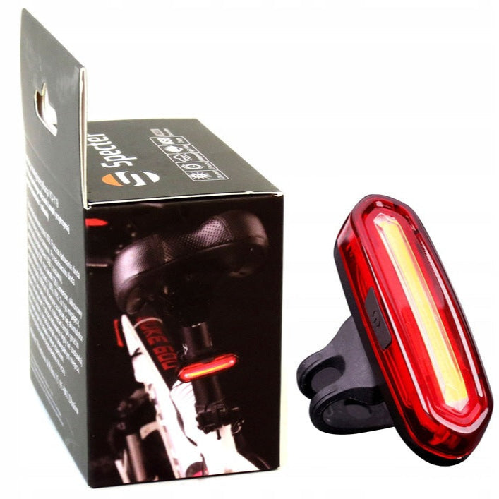 Tylna lampka latarka rowerowa czerwone światło LED USB