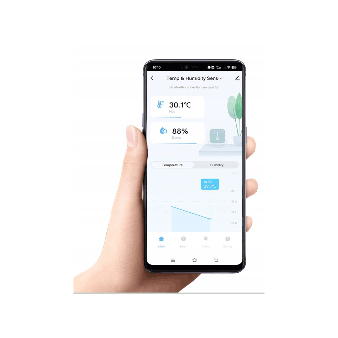 TUYA CZUJNIK TEMPERATURY ORAZ WILGOTNOŚCI SMART LIFE APP ŁĄCZNOŚĆ BLUETOOTH